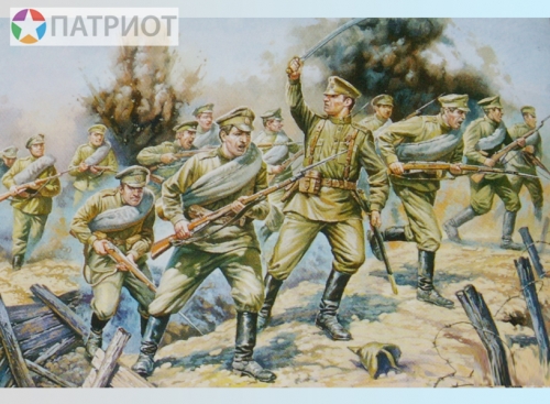 8082  З.   Русская пехота первой мировой войны (40 шт)