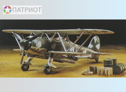 89722  Т.  Итальянский истребитель  FIAT CR42 NIGHT ATTACKED 