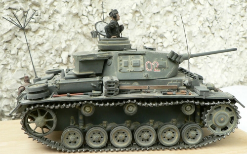 9018    Д.    Немецкий командирский танк Pzbflswg III Ausf. K Sd.Kfz. 267.