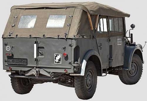 35506   IC.  Германский армейский автомобиль IIMB Horch 108 Typ 40 c поднятым тентом.