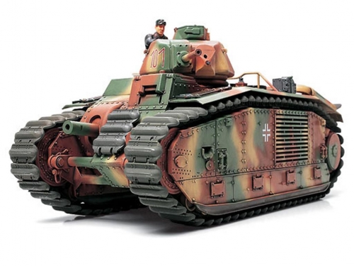35287     Т.    Французский танк B1 BIS (в немецкой армии) с 1 фигурой танкиста.