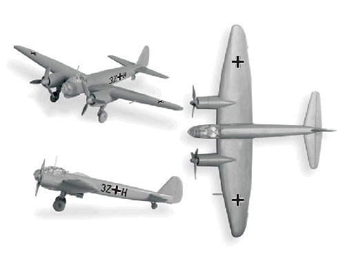 6186   З.   Немецкий бомбардировщик " Юнкерс JU-88 А4 "