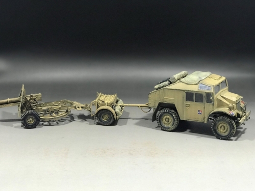 35044   Т.  Английский 25 Pdr. Gun and Quad Tractor и 1 фигура