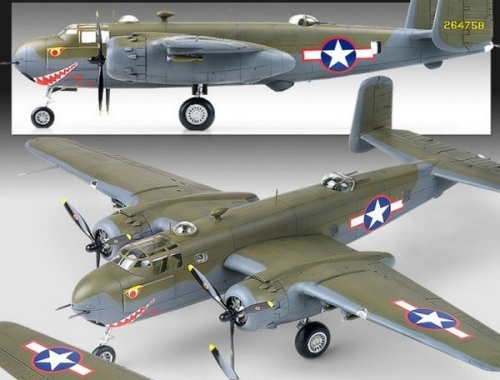 12290    Ак.    Американский самолет  B-25G "Shark Mouth"