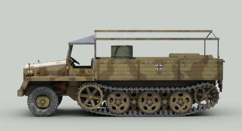 360     I.    Немецкий грузовой полуприцеп Schwerer Wehrmachtsschlepper (Gerät 71).