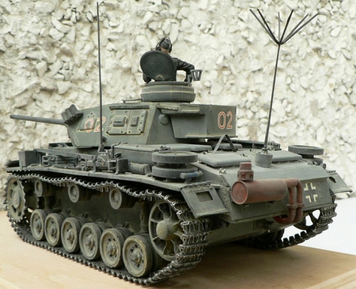 9018    Д.    Немецкий командирский танк Pzbflswg III Ausf. K Sd.Kfz. 267.