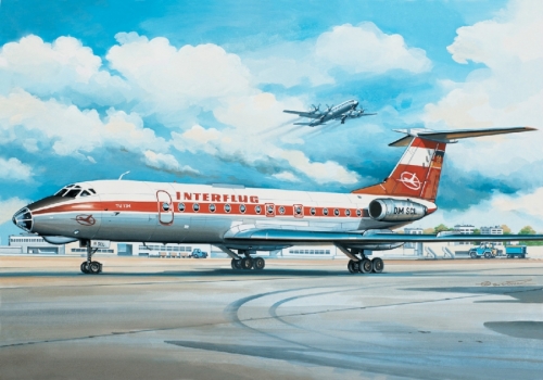 14416   В.   Советский авиалайнер ТУ-134А Interflug