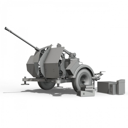 6288     Д.     Немецкая зенитная установка 2cm FlaK 38 mit Sd.Ah.51.