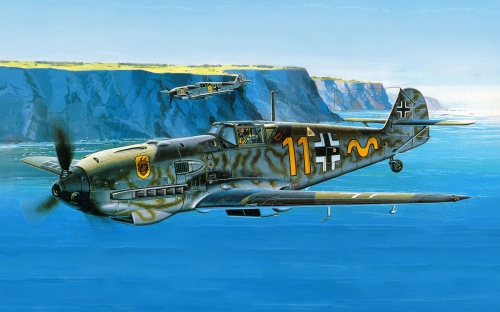 207209   М.   Мессершмитт Bf-109E - истребитель, Германия, 1939г.