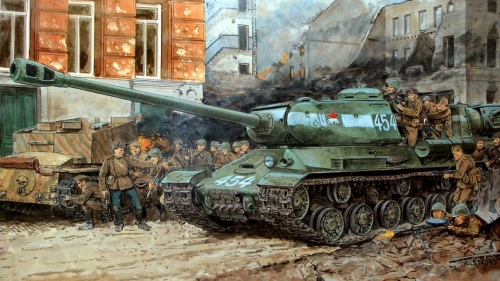 6018   Д.   Советский танк ИС-2М.