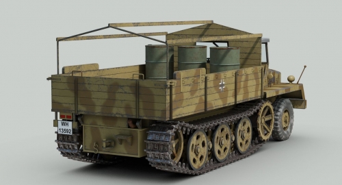 360     I.    Немецкий грузовой полуприцеп Schwerer Wehrmachtsschlepper (Gerät 71).