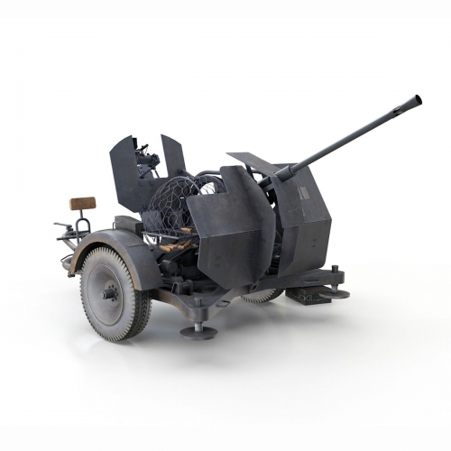 6288     Д.     Немецкая зенитная установка 2cm FlaK 38 mit Sd.Ah.51.