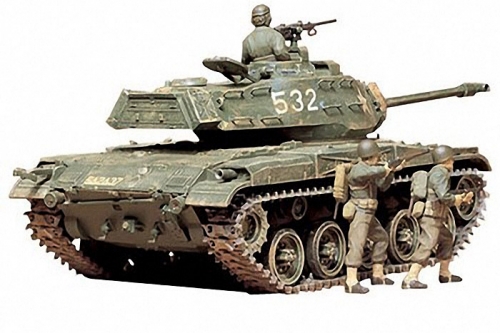 35055   Т.    Американский танк М41 Walker Bulldog и 3 фигуры.