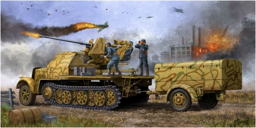 01526    Tр.    Немецкая 37 мм ФЛАК 37 7/2 зенитная установка (поздняя).