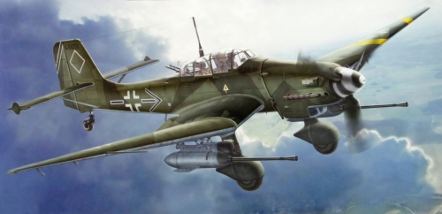 03218     Тр.     Немецкий пикирующий бомбардировщик  Ju 87G-2 Stuka.