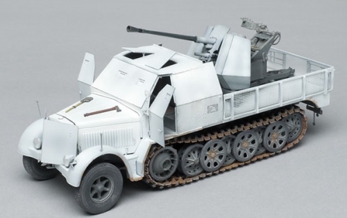 6542     Д.    Немецкий тягач Sd.Kfz.7/2 8t Half-track 3,7 см Flak37 AA Gun