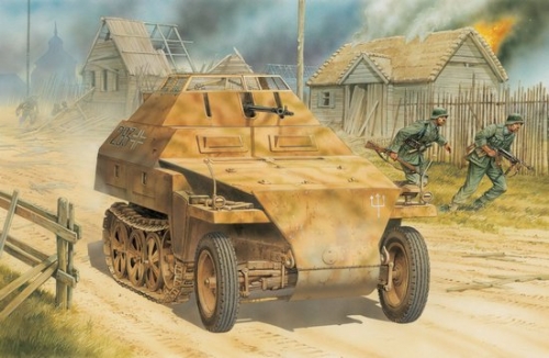 6316   Д.   Немецкий разведывательный бронетранспортер SD.KFZ.250/9 NEU 2CM.