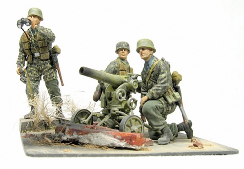 6147      Д.     Немецкая пушка 7.5cm LEICHTGESCHUTZ 40 с расчетом.