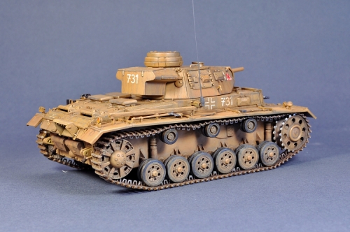 9032     Д.     Немецкий танк PzKpfw. III  Ausf. G. Африканский корпус.