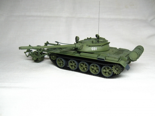 00341     Tр.    Советский танк Т-55 с минным тралом КМТ-5