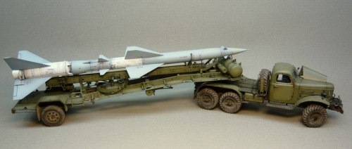 00204   Тр.   Советский автомобиль ТЗМ  с зенитной ракетой