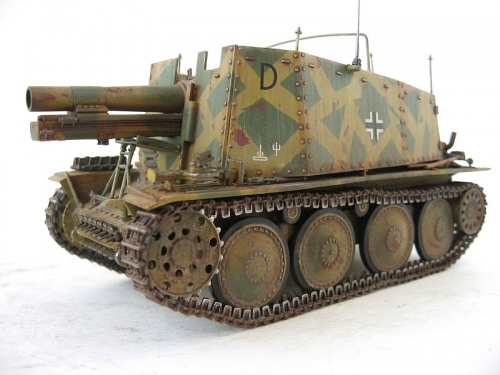 6470   Д.   Немецкая САУ SD.KFZ.138/1 ГЕШУТЦВАГЕН 38 H FÜR S.IG.33/1.
