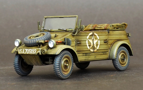 35213    Т.    Немецкий военный автомобиль "Кюбельваген" с фигурой водителя, 1938г.