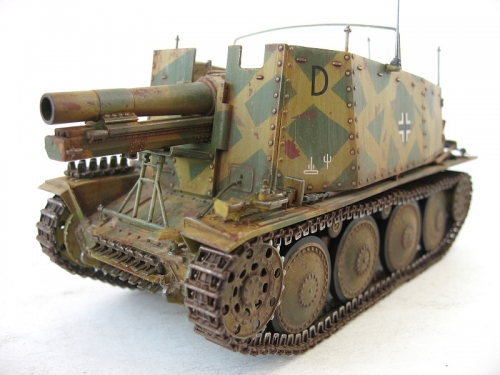 6470   Д.   Немецкая САУ SD.KFZ.138/1 ГЕШУТЦВАГЕН 38 H FÜR S.IG.33/1.