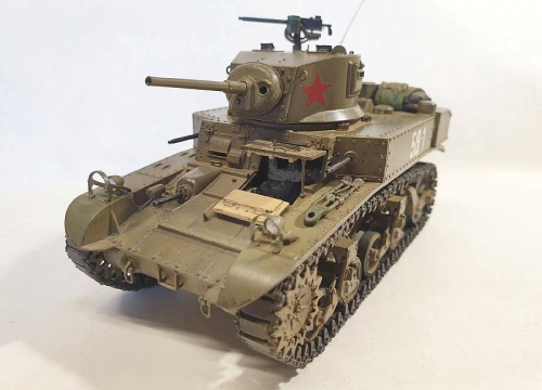 6498     I.    Американский танк M3A1 с внутренней деталировкой