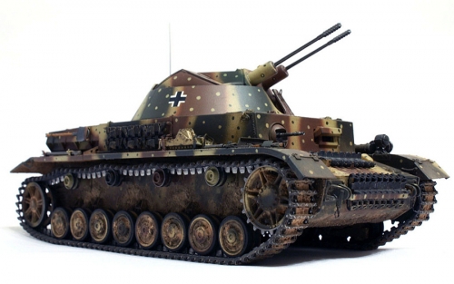 6136 Д. Немецкая FLAK.PZ. IV зенитная установка "КУГЕЛЬБЛИЦ" (прототип, С 3 CM FLAK 103/30).