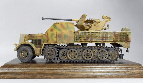 6542     Д.    Немецкий тягач Sd.Kfz.7/2 8t Half-track 3,7 см Flak37 AA Gun