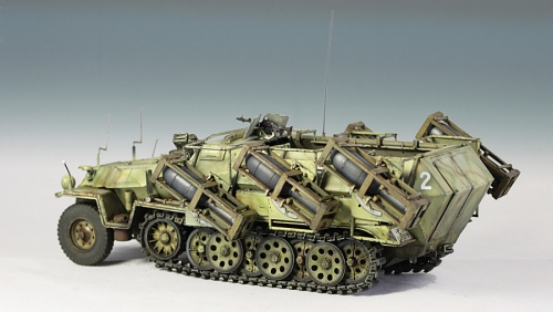 6284    Д.    Немецкий бронетранспортер Sd,Kfz 251/2 Ausf. C mit Wurfrahmen 40.