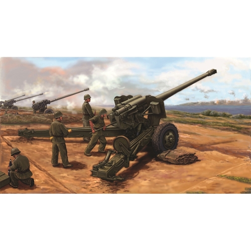 02335  Тр.  Китайское орудие  PLA Type 59 130mm towed Field Gun (версия советской пушки М-46)