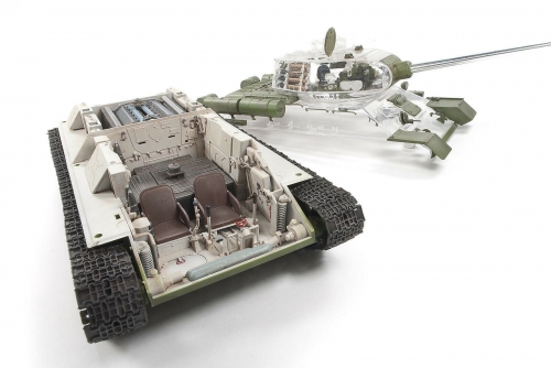 35S55    AF.   Советский танк T-34/85. Moдель 1944 г. Завод No.183. с полной внутренней деталировкой (возможен вариант с прозрачным корпусом и башней).