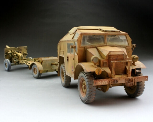 35044   Т.  Английский 25 Pdr. Gun and Quad Tractor и 1 фигура