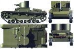 3542     З.     Советский танк   Т-26  обр. 1932 г. (двухбашенный)