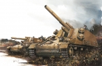 6150     Д.    Немецкая САУ SD.KFZ. 165 ХУМЕЛЬ (первая модификация).