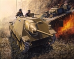 6030     Д.    Немецкая САУ  SD.KFZ. 138/2 HETZER (ранняя версия).