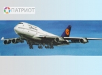 230031   М.    Боинг-747-400 - пассажирский самолет, США, 1988г. "Люфтганза"