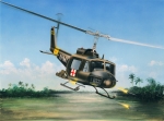 87228    HB.   Американский многоцелевой вертолёт UH-1B Huey.