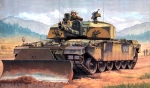 00345    Тр.   Британский танк Челленджер  2 MBT KFOR с бульдозерным отвалом.