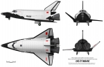 486     Ст.    Российская многоразовая космическая транспортная система, орбитальный корабль "Молния".