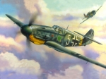 7236     З.     Немецкий истребитель "Мессершмитт"   Bf 109 F2/F4.