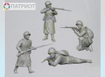 6197  З.   Советская пехота 1941 г. в зимней форме (5 шт)