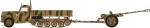 35803   IC.  Немецкий  грузовик V3000S/SS M Маультир c пушкой Pak 36(r)