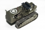 35225     МI.    "Американский трактор "CATERPILLAR" с лебедкой и экипажем 3 фигуры.                                                                                                                                                                           