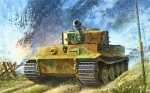 6383    Д.    Немецкий танк Pz.Kpfw. VI Ausf. Е. "Тигр" I позднее производство с циммеритом.