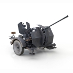 6288     Д.     Немецкая зенитная установка 2cm FlaK 38 mit Sd.Ah.51.
