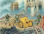 6445     Д.    Немецкая пушка 7.5CM PAK 97/38 с расчетом 4 фигуры.
