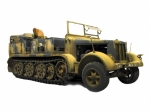 35148     T.    Немецкий полугусеничный 8-тонный тягач Sd.kfz.7 и 8 фигур солдат.